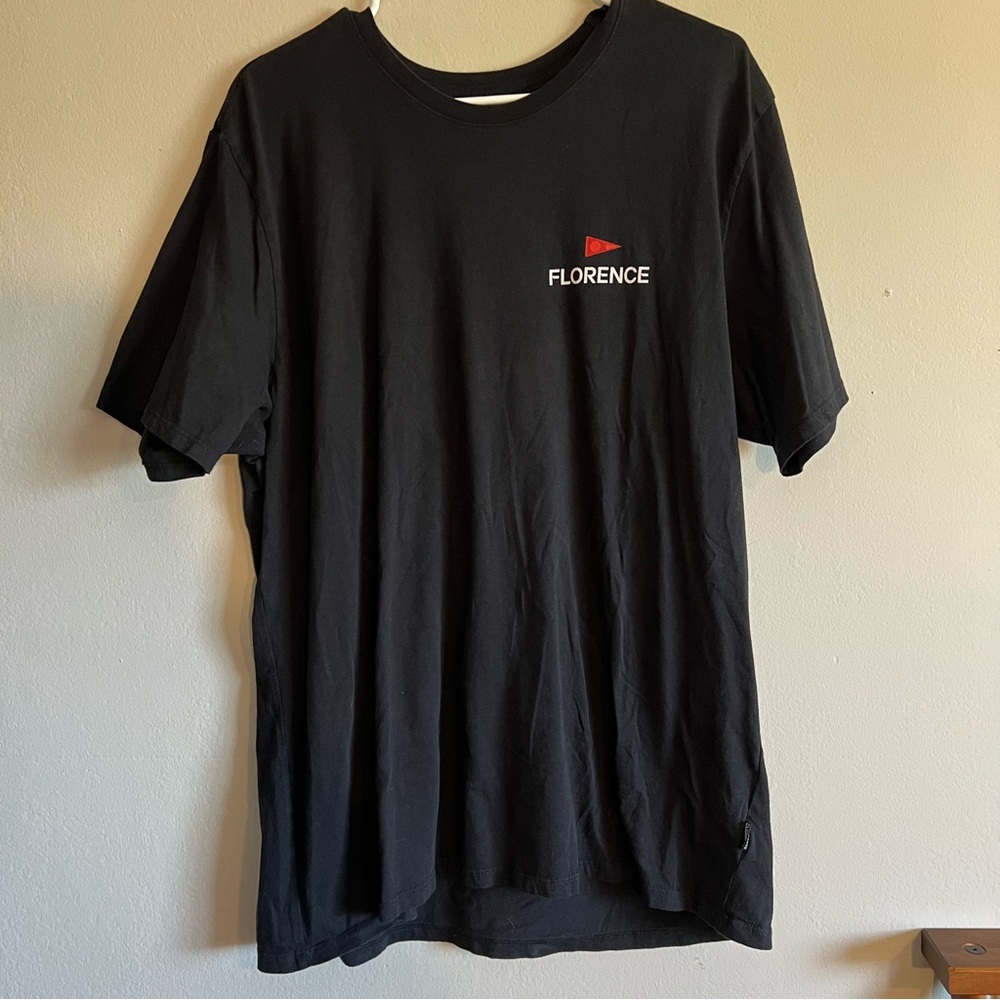 Florence Marine X Solid Black Short Sleeve Crew Neck Tee